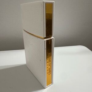 Elizabeth and James White and Gold Perfume